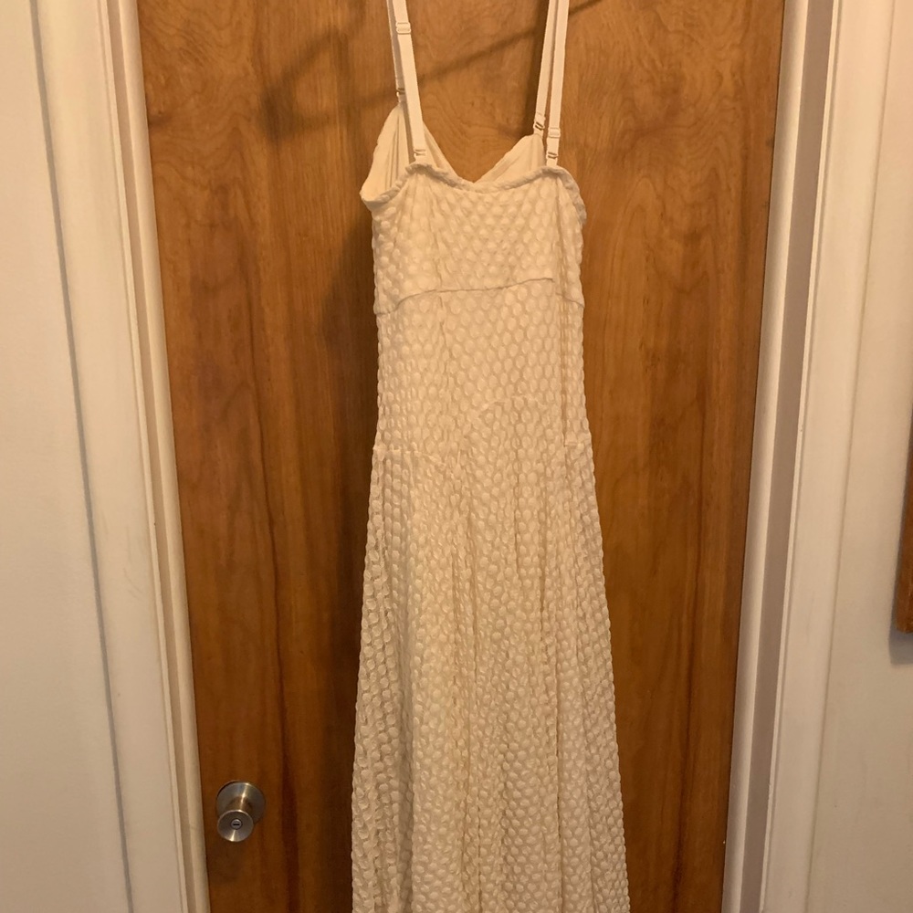 Free People cream/white dress.